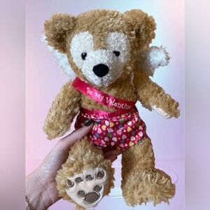 Disney Parks Duffy Bear Be My Valentine Cupid Hidden Mickey 12" Plush
